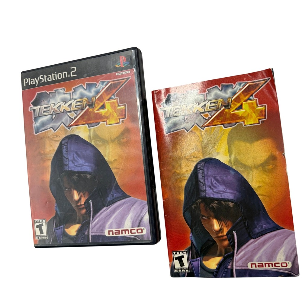 Tekken 4 Sony PlayStation 2 PS2 Namco Fighting Game with Manual CIB